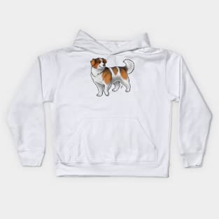 Dog - Tornjak - Red and White Kids Hoodie